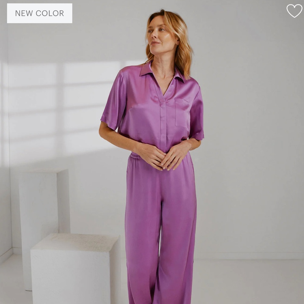 NEVER WORN Lunya High Rise Washable Silk Pant Sleep Set